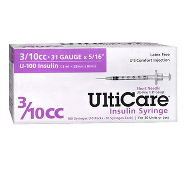 Syringe/Needle 0.3cc 31gx5/16